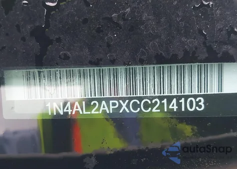 2012 Nissan Altima 2.5 S z USA, uszkodzony, nr VIN 1N4AL2APXCC214103